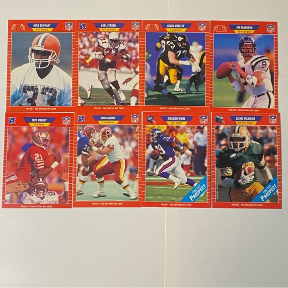 Vintage 1989 Pro Set Football Cards Lot of 52 Cards - Picture 5 of 6